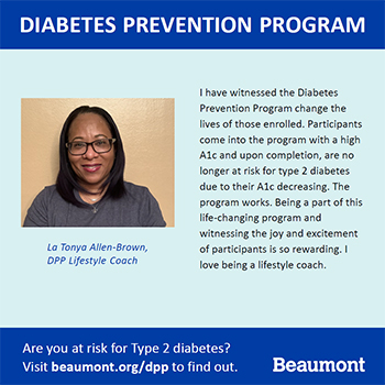 Diabetes Prevention Program Beaumont Health