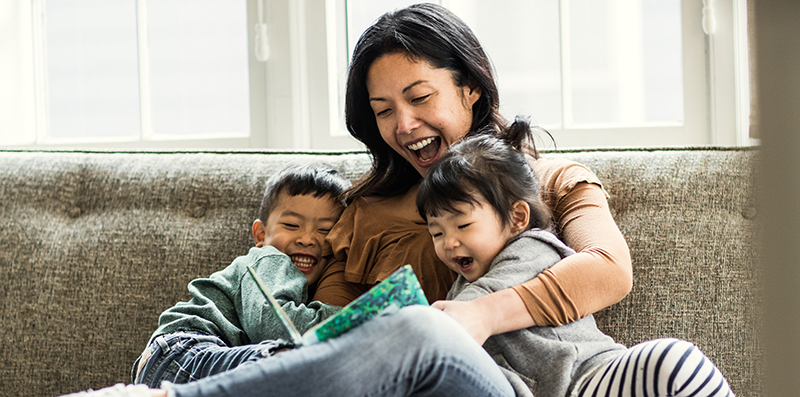 family-reading-couch