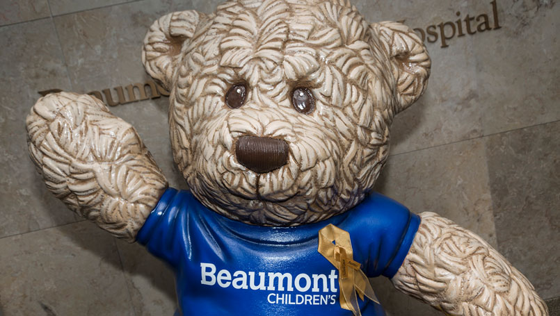 Beaumont Goes Gold for Childhood Cancer Awareness Month